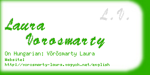 laura vorosmarty business card
