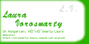 laura vorosmarty business card